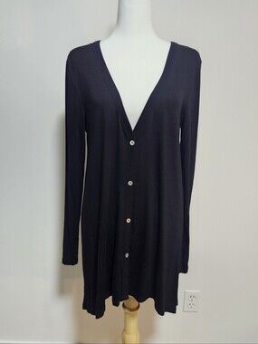 Dantelle Black Button Up Cardigan